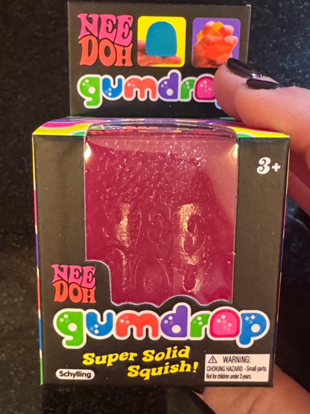 NeeDoh Gumdrop Super Solid Squish - pink